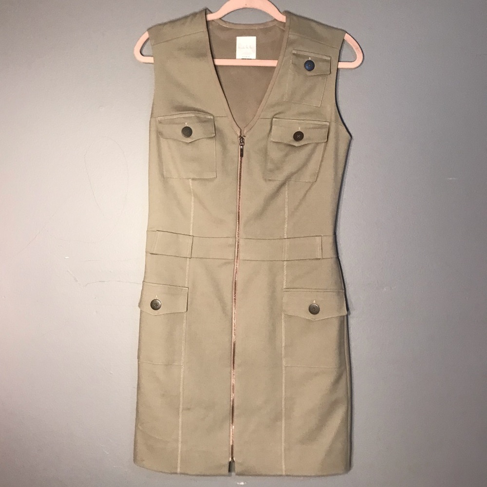 Nicole Miller Tan Dress